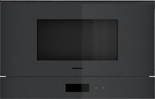 [GM221100] Four micro-ondes Gaggenau GM221100 Onyx, 21 litres, technologie Innowave, gril 1300 W, écran tactile
