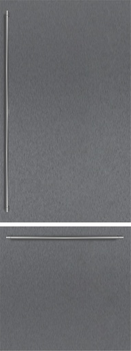 [RVA421720] Panneau de porte Gaggenau RVA421720, inox brossé foncé, 19 mm, poignées inox