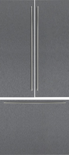 [RVA421922] Panneau de porte Gaggenau RVA421922, inox brossé foncé, 19 mm, pour RVY 497