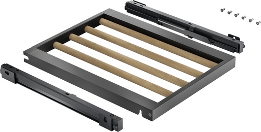 [RVA491160] Casier à bouteilles Gaggenau RVA491160, extensible, 45,7 cm, bois de chêne, fermeture amortie