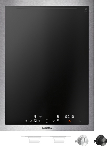[VI422115] Table de cuisson Vario Flex induction Gaggenau VI422115, 2 zones Flex Induction, cadre inox massif de 3 mm