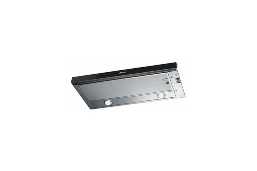 [KSET66VNE2] Hotte Smeg KSET66VNE2 semi-intégrée, 598 mm, noire, 620 m³/h, 3 vitesses, éclairage LED, classe C
