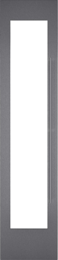 [RVA421122L] Panneau de porte Gaggenau RVA421122L, inox brossé foncé, charnières gauche, 19 mm