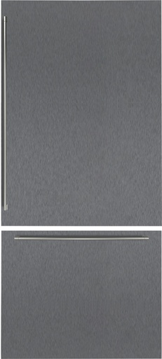 [RVA421920] Panneau de porte Gaggenau RVA421920, inox brossé foncé, 19 mm, série Expressive, avec poignées