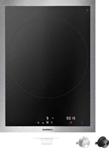 [VI414115] Vario wok induction Gaggenau VI414115, 2 zones de cuisson, 3.7 kW, 38 cm d'encastrement, câble 1.50 m