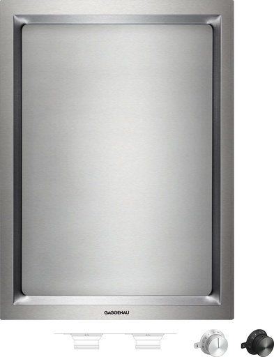 [VP414115] Teppan Yaki Gaggenau VP414115, acier chromé, 2 zones de 1500 W, régulation électronique, 240 °C maximum