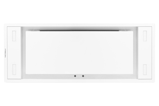 [27837 Aero 900 R800GP Blanc] Hotte Plafonnière Aero 35 cm de profondeur dimensions réduites installation sur de faux plafonds de seulement 18 cm 27837 Aero 900 R800GP blanche RAL 9003 