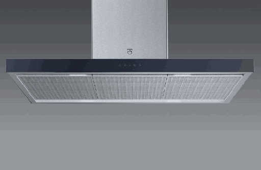 [6302000006] Hotte îlot V-ZUG AiroClearIlot V6000 6302000006, verre miroir, 120 cm, éclairage LED, commande Touch Control