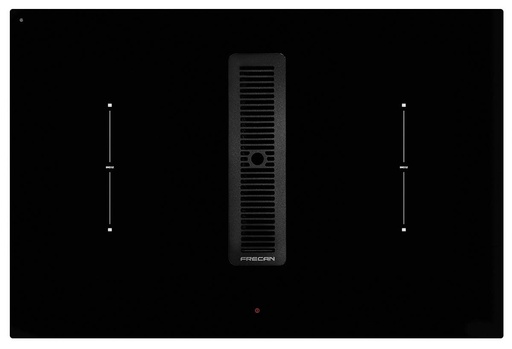 [27705] Table aspirante FRECAN Flow 4.4 27705, 780 mm, induction 4 zones, 498,9 m³/h, verre noir