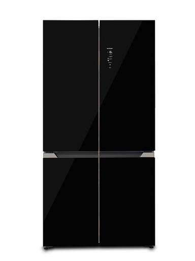 [010718] Réfrigérateur américain pose libre PFLC AMER XL 190X91X69, verre noir, profondeur 69 - Réfrigérateurs - PANDO