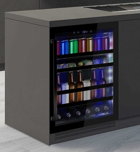 [010841] Drink cooling center 60 verre noir multicolore 010841 PANDO