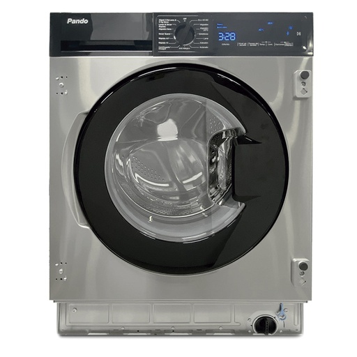 [010867] Lave-linge PANDO 010867, intégrable, 8 kg, 1400 tr/min, classe A, inox