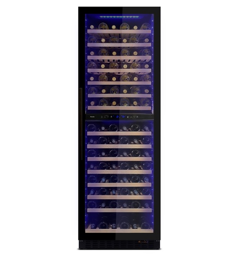 [010899] Cave à vin PANDO 010899, 165 bouteilles, 180 cm, compresseur Inverter, éclairage bleu