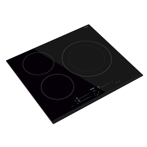 [PI-3110] Plaque à induction 59X52, 3 foyers TOUCH SLIDER, verre biseauté, TOP - Plaques de cuisson - PANDO